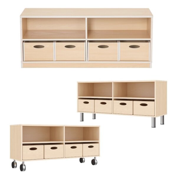 Regalschrank mit 4 Materialkästen