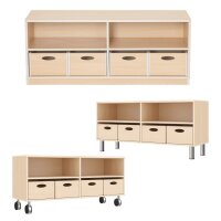 Regalschrank mit 4 Materialkästen