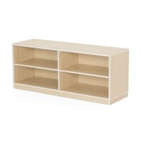 Regalschrank mit 4 Fächer, mit Sockel