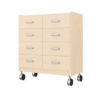 Schrank mit 8 Schubladen, Rollen
