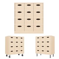 Regalschrank mit 12 Materialkästen