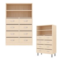 Regalschrank mit Schubläden, mit Sockel oder...