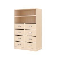 Regalschrank 120-80, 8 Schubläden, Sockel