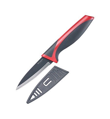 Schälmesser schwarz/rot 813