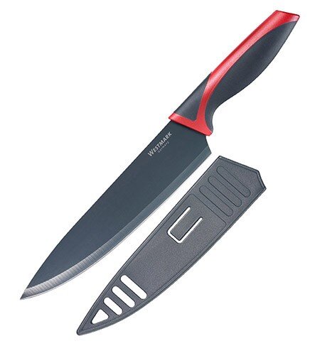 Chefmesser schwarz/rot 372