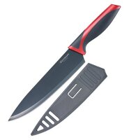 Chefmesser schwarz/rot 372