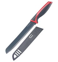 Brotmesser schwarz/rot 655