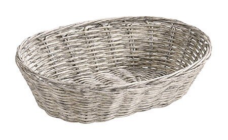 Brotkorb oval grau 118