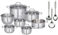 Topfset Edelstahl RED 10-teilig 236