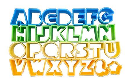 Ausstechformen-Set Alphabet 385