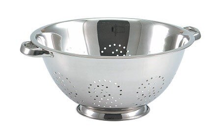 Seiher tief, Edelstahl 402
