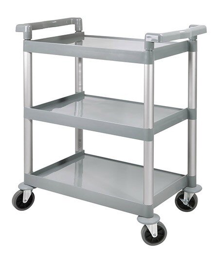 Servierwagen grau, 3 Borde 704
