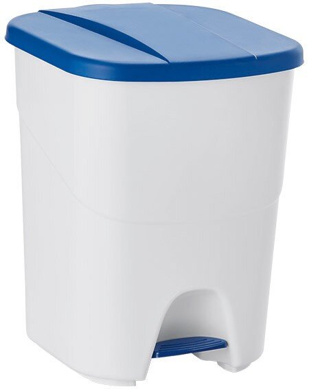 Treteimer PP, grau/blau 436