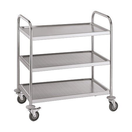Servierwagen Edelstahl, 3 Borde 541