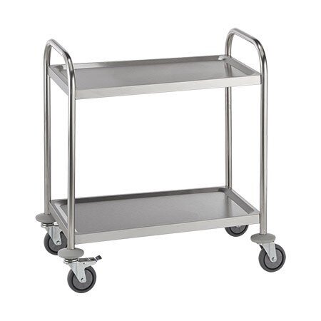 Servierwagen, klein, Edelstahl 584