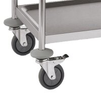 Servierwagen, klein, Edelstahl