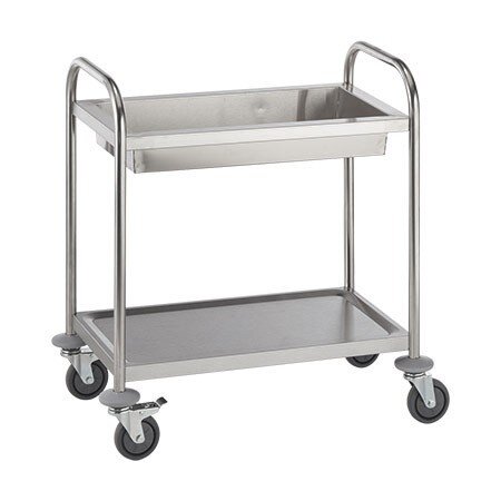 Servierwagen, klein, Edelstahl 275