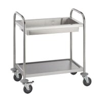 Servierwagen, klein, Edelstahl 275