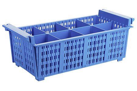 Besteckspülkorb, 8-fach, farbig 599