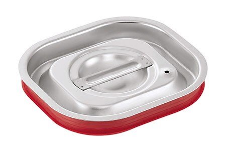 GN-Deckel mit roter Silikondichtung 662