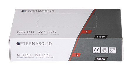 Einweghandschuhe Nitril weiß 998