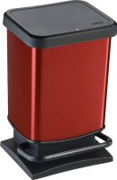 Treteimer PASO rot metallic 221