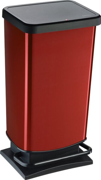 Treteimer PASO rot metallic 732