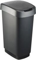 Schwingdeckeleimer silber 56