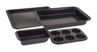 Backformen-Set, 4-teilig, schwarz 621