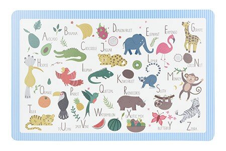 Platzmatte Alphabet Animal 12