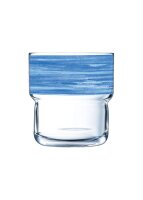 Brush Blue Stapelglas 496