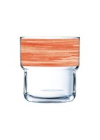 Brush Orange Stapelglas 204