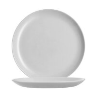 Teller flach 25cm, granit-grau 642