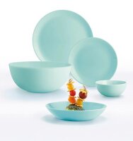 Teller flach 25cm, turquoise