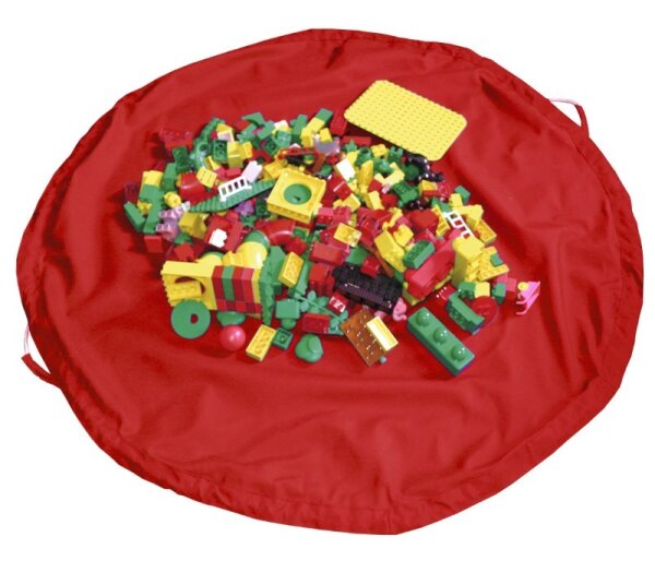Aufräumsack Spieldecke mit Bausteinen