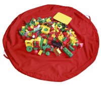 Aufräumsack Spieldecke mit Bausteinen