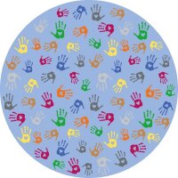 Teppiche Hände rund 200 cm 418