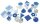 Geometrische Körper, transparent (blau) klein 254