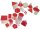 Geometrische Körper, transparent (rot) groß 460