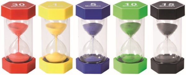 Mega Sanduhren-Set 30 sek, 1, 5, 10, 15 min 733