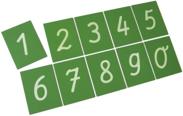 Sandpapierziffern 0-9 755