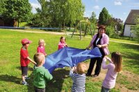 Schwungtuch 185 cm BLAU 925
