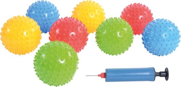 Igelbälle 25 Stück mit Pumpe 822