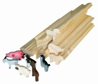 Profilholz Bauernhoftiere 6er Set 133