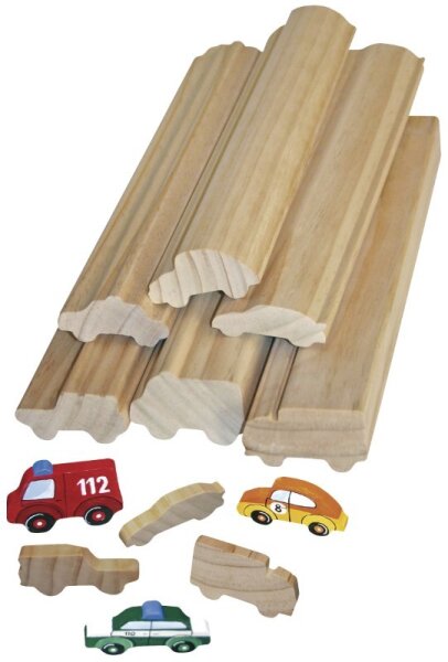 Profilholz Fahrzeuge 6er Set 532