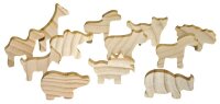 Holzfiguren Tiere 12er Set 383