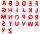 Riesenstempel Buchstaben 26er Set 959
