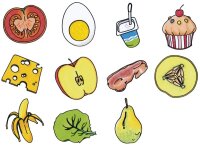 Ernährungsstempel 12er Set