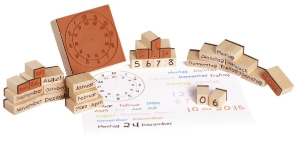 Holzstempel Kalender 785