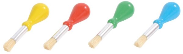 Pinsel mit Kugelgriff 4er Set 638